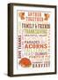 Illiopolis, IL - Gather Together - Thanksgiving Typography-Lantern Press-Framed Art Print