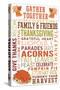 Illiopolis, IL - Gather Together - Thanksgiving Typography-Lantern Press-Stretched Canvas