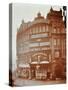 Illuminated Advertisements on Shop Fronts at 7, Oxford Street, London, 1909-null-Stretched Canvas