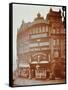 Illuminated Advertisements on Shop Fronts at 7, Oxford Street, London, 1909-null-Framed Stretched Canvas