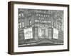 Illuminated Advertisements on the Front of the Hippodrome, Charing Cross Road, London, 1911-null-Framed Photographic Print