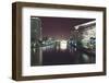 Illuminated architecture and reflections at night in Hangzhou City Center, Hangzhou, Zhejiang, Chin-Andreas Brandl-Framed Photographic Print