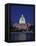 Illuminated Capitol at night, Washington D.C.-Murat Taner-Framed Stretched Canvas