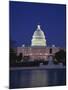 Illuminated Capitol at night, Washington D.C.-Murat Taner-Mounted Photographic Print