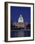 Illuminated Capitol at night, Washington D.C.-Murat Taner-Framed Photographic Print