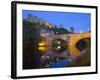 Illuminated Castle and Cathedral across the River Wear, Durham, County Durham, England, UK-Ruth Tomlinson-Framed Photographic Print