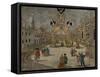 Illuminated Celebration in Frankfurt for Joseph II in 1764, Colour of 1769, Germany, 18th Century-null-Framed Stretched Canvas