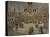 Illuminated Celebration in Frankfurt for Joseph II in 1764, Colour of 1769, Germany, 18th Century-null-Stretched Canvas