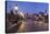 Illuminated Charles Bridge and Castle District with Hradcany-Markus-Stretched Canvas