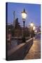 Illuminated Charles Bridge, UNESCO World Heritage Site, Prague, Bohemia, Czech Republic, Europe-Markus Lange-Stretched Canvas