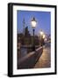 Illuminated Charles Bridge, UNESCO World Heritage Site, Prague, Bohemia, Czech Republic, Europe-Markus Lange-Framed Photographic Print