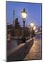 Illuminated Charles Bridge, UNESCO World Heritage Site, Prague, Bohemia, Czech Republic, Europe-Markus Lange-Mounted Photographic Print