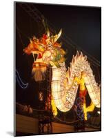 Illuminated Chinese Dragon on New Year's Eve, Hong Kong, China-Dallas and John Heaton-Mounted Photographic Print