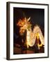 Illuminated Chinese Dragon on New Year's Eve, Hong Kong, China-Dallas and John Heaton-Framed Photographic Print