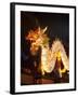 Illuminated Chinese Dragon on New Year's Eve, Hong Kong, China-Dallas and John Heaton-Framed Photographic Print