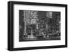 Illuminated city at night, Seattle, Washington, USA-Panoramic Images-Framed Photographic Print