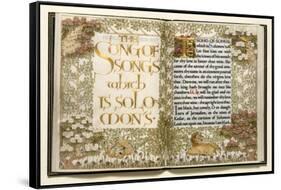 Illuminated Copy of the Old Testament (Vellum)-English-Framed Stretched Canvas