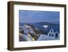 Illuminated Cruise Ship Entering the Caldera at Dawn, Oia (Ia), Santorini (Thira) (Thera)-Ruth Tomlinson-Framed Photographic Print