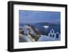 Illuminated Cruise Ship Entering the Caldera at Dawn, Oia (Ia), Santorini (Thira) (Thera)-Ruth Tomlinson-Framed Photographic Print