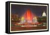 Illuminated Fountain, Washington D.C.-null-Framed Stretched Canvas