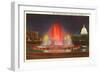 Illuminated Fountain, Washington D.C.-null-Framed Art Print