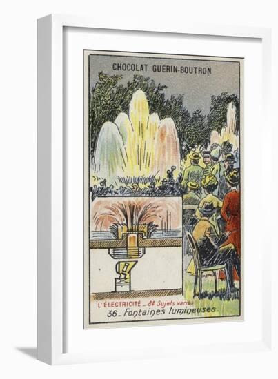 Illuminated Fountains-null-Framed Giclee Print