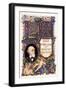 Illuminated Frontispiece with Title and a Painted Portrait of Robert Browning, 1912-Alberto Sangorski-Framed Giclee Print