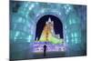 Illuminated Ice Sculpture at the Harbin Ice and Snow Festival in Harbin, Heilongjiang Province, Chi-Gavin Hellier-Mounted Photographic Print