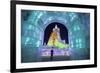 Illuminated Ice Sculpture at the Harbin Ice and Snow Festival in Harbin, Heilongjiang Province, Chi-Gavin Hellier-Framed Photographic Print