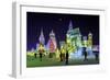 Illuminated Ice Sculpture at the Harbin Ice and Snow Festival in Harbin, Heilongjiang Province, Chi-Gavin Hellier-Framed Photographic Print
