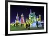 Illuminated Ice Sculpture at the Harbin Ice and Snow Festival in Harbin, Heilongjiang Province, Chi-Gavin Hellier-Framed Photographic Print