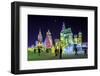 Illuminated Ice Sculpture at the Harbin Ice and Snow Festival in Harbin, Heilongjiang Province, Chi-Gavin Hellier-Framed Photographic Print