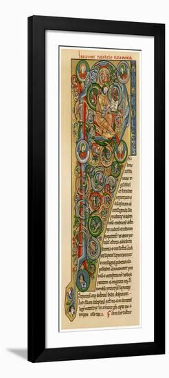Illuminated Iniitial 'P, 1172-null-Framed Giclee Print