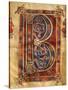 Illuminated Initial Capital Letter from a Gospels from San Benedetto Po-null-Stretched Canvas