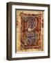 Illuminated Initial Capital Letter from a Gospels from San Benedetto Po-null-Framed Giclee Print