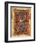 Illuminated Initial Capital Letter from a Gospels from San Benedetto Po-null-Framed Giclee Print