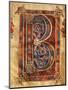 Illuminated Initial Capital Letter from a Gospels from San Benedetto Po-null-Mounted Giclee Print