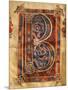 Illuminated Initial Capital Letter from a Gospels from San Benedetto Po-null-Mounted Giclee Print