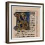 Illuminated Initial Letter 'B, 13th Century-null-Framed Giclee Print