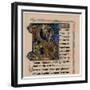 Illuminated Initial Letter 'B, 13th Century-null-Framed Giclee Print