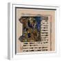 Illuminated Initial Letter 'B, 13th Century-null-Framed Giclee Print