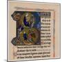 Illuminated Initial Letter 'B, 13th Century-null-Mounted Giclee Print