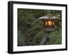 Illuminated Lantern in Portland Japanese Garden, Oregon, USA-William Sutton-Framed Premium Photographic Print