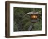 Illuminated Lantern in Portland Japanese Garden, Oregon, USA-William Sutton-Framed Photographic Print