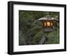 Illuminated Lantern in Portland Japanese Garden, Oregon, USA-William Sutton-Framed Photographic Print