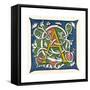 Illuminated Letter A-null-Framed Stretched Canvas