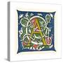 Illuminated Letter A-null-Stretched Canvas
