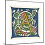 Illuminated Letter A-null-Mounted Giclee Print