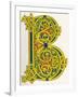 Illuminated Letter B-null-Framed Art Print