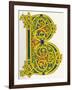 Illuminated Letter B-null-Framed Art Print